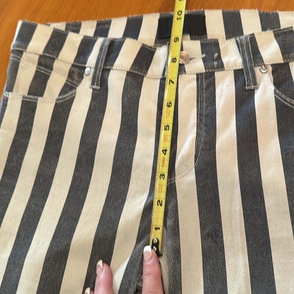 RtA Kiki Striped kick flare leather pants - Picture 7 of 17